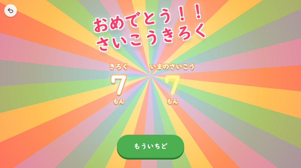 きろくに ちょうせんの おわり